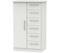Sherwood Midi Wardrobe - 1 Door - Grey