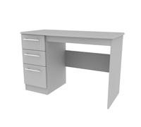 Sherwood Ready Assembled Matt Grey 3 Drawer Desk (H)795mm (W)540mm (D)540mm