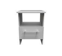 Sherwood Side Table Grey 1 Shelf 1 Drawer 44cm