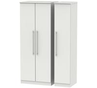 Sherwood Triple Wardrobe - 3 Door - Grey