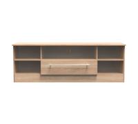 Sherwood TV Unit Light Oak 5 Shelves 1 Drawer 146cm