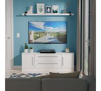 Sherwood TV Unit White 2 Drawers 2 Doors 146cm