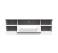 Sherwood TV Unit White 5 Shelves 1 Drawer 146cm