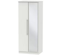 Sherwood Wardrobe - 2 Door - 1 Mirror - Grey