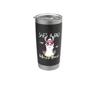 She's a Bad Momma Llama - Mama Funny - Vintage Mom Gift Stainless Steel Insulated Tumbler