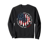 She's A Good Girl Loves Her Momma Jesus & America Too Sweatshirt