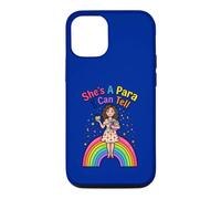 She's A Para I Can Tell Funny Paraprofessional Rainbow Case for iPhone 12/12 Pro