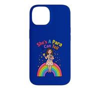 She's A Para I Can Tell Funny Paraprofessional Rainbow Case for iPhone 14