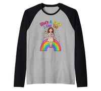 She's A para I Can Tell Funny Paraprofessional Rainbow Raglan Baseball Tee