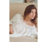 She's A Romantic Blouse at Free People in Off White Combo, Size: Medium - female