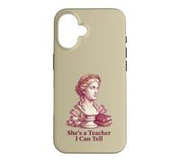 She's a Teacher I Can Tell Funny Classical Statue Educator Case for iPhone 16