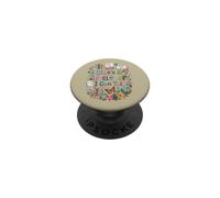 She's A Teacher I Can Tell Funny Floral Books Gen Z PopSockets Adhesive PopGrip
