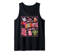 She's A Teacher I Can Tell Retro Teacher Appreciation Tank Top