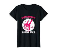 She's Beauty She's Grace She'll Kick You In The Face martial T-Shirt