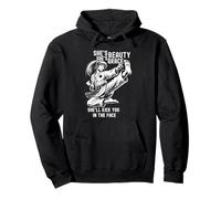 She's Beauty She's Grace She'll Kick You In The Face Pullover Hoodie