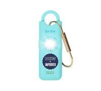 She's Birdie - The Original Personal Safety Alarm for Women by Women - Loud Siren, Strobe Light and Key Chain for Self Defense - Rechargeable with Power Switch and Flashlight (Aqua)