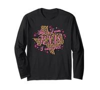 She's from Texas I Can Tell Leopard Long Sleeve T-Shirt