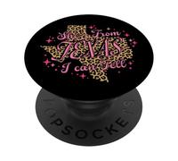 She's From Texas I Can Tell Leopard PopSockets Adhesive PopGrip
