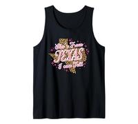 She's from Texas I Can Tell Pink Leopard Tank Top