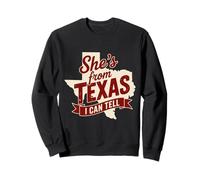 She's from Texas I can tell Texas pride for women Cowgirl Sweatshirt