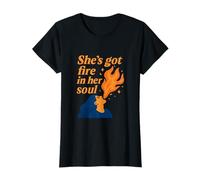 She's Got Fire in Her Soul Feminist Girl Power T-Shirt