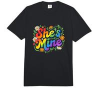 Shes Mine Lesbian Relationship Pride Comfort Colors Adult Heavyweight T-Shirt