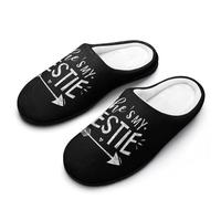 She's My Bestie Men's Slippers House Slipper Anti-skid Sole Indoor Shoes Outdoor Comfort Cotton