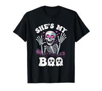 She's My Boo Matching Halloween Costume Couples He's My Boo T-Shirt