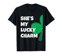 She's My Lucky Charm Funny St Patricks Day Couple T-Shirt