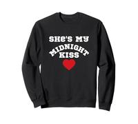 She's My Midnight Kiss Happy New Year Matching Couples Sweatshirt