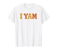 She's My Sweet Potato I Yam Matching Couples Thanksgiving Value Graphic T-Shirt, Men, White, S