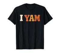 She's My Sweet Potato I Yam Matching Thanksgiving Couples Value Graphic T-Shirt, Men, Black, S