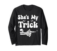 She's My Trick Matching Halloween Couples She's My Trick Long Sleeve T-Shirt
