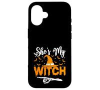 She's My Witch Halloween Witch Case for iPhone 16