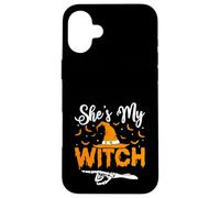 She's My Witch Halloween Witch Case for iPhone 16 Plus