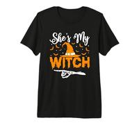 She's My Witch Halloween Witch Premium T-Shirt