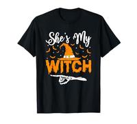 She's My Witch Halloween Witch T-Shirt