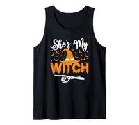 She's My Witch Halloween Witch Tank Top