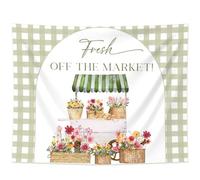 She's Off the Market Bridal Shower Banner Decor Farmer's Market Bridal Shower Backdrop Locally Grown Party Decor for Bridal Showers Gardener Theme Farm Partys