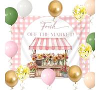 She's Off the Market Bridal Shower Banner Decor Farmer's Market Bridal Shower Backdrop Locally Grown Party Decor for Bridal Showers Gardener Theme Farm Partys
