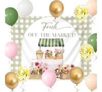 She's Off the Market Bridal Shower Banner Decor Farmer's Market Bridal Shower Backdrop Locally Grown Party Decor for Bridal Showers Gardener Theme Farm Partys