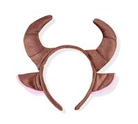 She's Shining Brown Cow Horn Headband Animal Headband Suitable for Performances and Parties