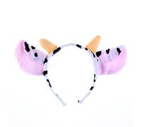 She's Shining Cow Ears & Horn Headband Headwear Women Christmas Party Animal Fancy Dress up Decoration