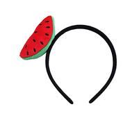 She's Shining Women Red Watermelon Headband Hairband Lovely Fruit Hair Ornament Funny Black Headdress
