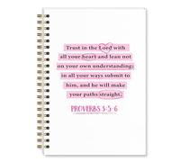 Shescrzionu Pink Bible journal for women, christian notebook for Bible Study and Prayer, Inspirational Journal religious gifts for women Teen Girls, Faith Based Spiral Notebook for Daily Notes-C05