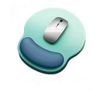 SHESHY Mouse Mat, Mouse Pads with Wrist Support, Non-slip Rubber Base,Milk Silk Fabric with comfortable, Ergonomic, Mint Green/Silver Grey/Blue Black/Apricot green/Purple Pink/Rice Apricot