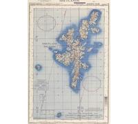 Shetland Islands Map Journal: Vintage Map Notebook