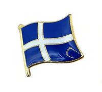 Shetland Islands Scotland Metal Enamel County Flag Pin Badge