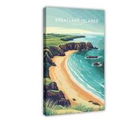Shetland Islands Scotland Travel Canvas Poster Wall Art Decor Print Picture Paintings for Living Room Bedroom Decoration 08x12inch(20x30cm)