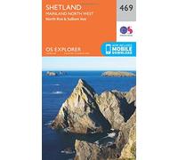 Explorer 469 Shetland - Mainland North West Map With Digital Version, Orange One Size